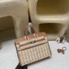 37 /Gold   ゴールド Birkin picnic ピクニックバッグ  ピクニックに最も贅沢なギア、一目惚れの竹編みバッグ