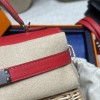 S3/Rouge Cœur  ルージュクー  Kelly Picnic 藤条シリーズピクニックバッグswift 皮革（レザー）と藤（ふじ）の編み込み