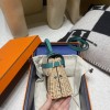U1/Vert Verone ヴェールヴェローヌ  Kelly Picnic 藤条シリーズピクニックバッグswift 皮革（レザー）と藤（ふじ）の編み込み