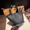 ピコタンロック18/PM cargo トリヨンクレマンス ブラック89/Black  ゴールド金具 Picotin18-015 全手縫い