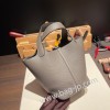 ピコタンロック18/PM cargo トリヨンクレマンス エタン 8F/Etain シルバー金具 Picotin18-020 全手縫い