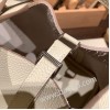 ピコタンロック18/PM トリヨンクレマンス クレ10/Craie シルバー金具 Picotin18-063 全手縫い