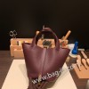 ピコタンロック18/PM トリヨンクレマンス ルージュセリエ 0G/RougeSellier  ゴールド金具 Picotin18-067 全手縫い