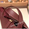 ピコタンロック18/PM トリヨンクレマンス ルージュセリエ 0G/RougeSellier  ゴールド金具 Picotin18-067 全手縫い