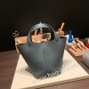 ピコタンロック18/PM トリヨンクレマンス ブルーオラージュY7/Blue Orage シルバー金具 Picotin18-075 全手縫い