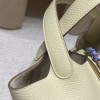ピコタンロック18/PM  New stock  picotin I8 Jaune Milton  ジョーヌミルトンジョーヌミルトン【2024年春夏新色】 シルバー金具 全手縫い