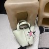 ピコタンロック18/PM トリヨンクレマンス CLEMENCE  TC  0S vertdeau ヴェールフィズ  ‌Hermes Vert fizz シルバー金具 全手縫い