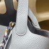 ピコタンロック18/PM トリヨンクレマンCLEMENCE  TC  7R /Azur アズール    シルバー金具 全手縫い