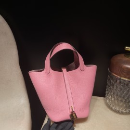 5P/Pink ピンク ゴールド金具 Picotin Lock 18/PMピコタンロック18/PM トリヨンクレマンCLEMENCE  TC