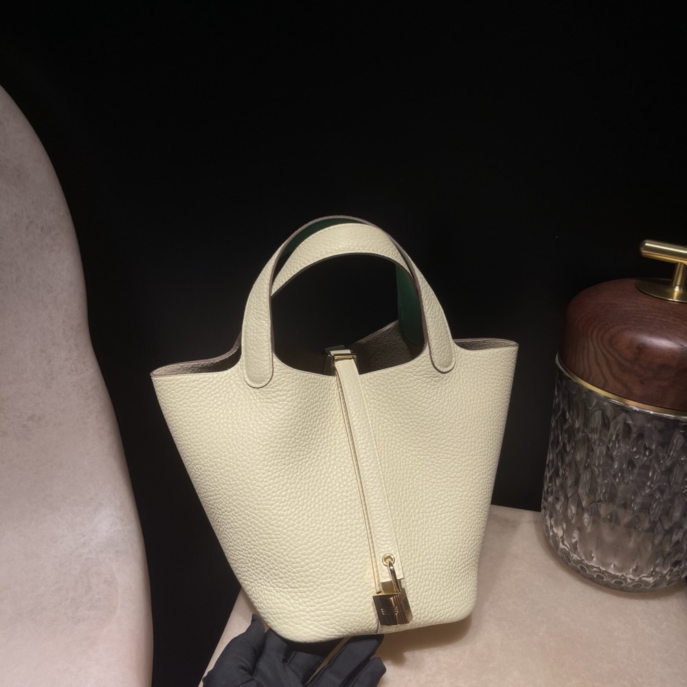 I8 Jaune Milton  ジョーヌミルトン &  U4/Vert Vertigo  ヴェールヴェルティゴ  ゴールド金具 Picotin Lock 18/PMピコタンロック18/PM トリヨンクレマンCLEMENCE  TC