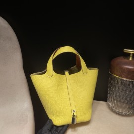 OY Limoncelloリモンチェッロ 0Y& 93 /Orange  オレンジ シルバー金具 Picotin Lock 18/PMピコタンロック18/PM トリヨンクレマンCLEMENCE  TC