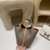 18/Étoupe Grey (Étoupe)  エトゥープ& swift  37 /Gold ゴールド ゴールド金具 Picotin Lock 18/PMピコタンロック18/PM トリヨンクレマンCLEMENCE  TC
