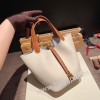 エルメス ピコタンロック MM  ピコタン トリヨンクレマンス クレ 10 /Craie & ゴールド 37/Gold ゴールド金具  piction22-003 全手縫い