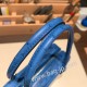 エルメス plume 21 オーストリッチ T7/Blue Hydra  ブルーイドラ シルバー金具  Plume-010 全手縫い