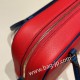エルメス plume 21 エバーカラー S3/Rouge Cœur  ルージュクー x ディープブルー シルバー金具  Plume-012 全手縫い