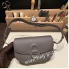 エルメスCherche-Midi 18 ヴォーエプソン 81/Gris Tourterelle トゥルティエールグレー シルバー金具  Cherche-046 全手縫い