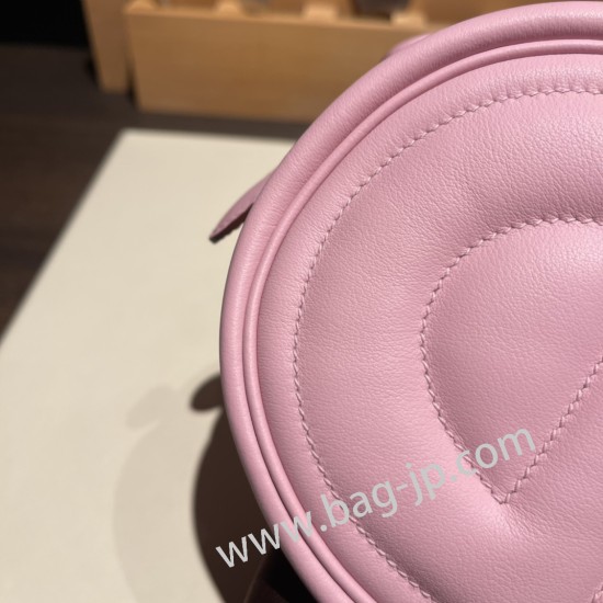 エルメス In the loop スイフト Swift X9/Mauve Sylvestre モーヴシルベストル シルバー金具  Intheloop-053 全手縫い