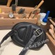 エルメス In the loop スイフト Swift 89/Black (Noir) ブラック シルバー金具  Intheloop-060 全手縫い