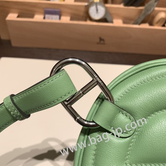 エルメス In the loop スイフト Swift 3I/Vert Criquet  ヴェールクリケット ゴールド金具   Intheloop-062 全手縫い