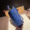 エルメス Cabas H En Biais 27cm ツイルアッシュ/スイフト 71/Blue France  ブルーフランス  Biais27-091 全手縫い