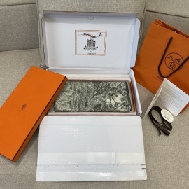 Hermes  エルメス パレルモ植物園 140 ショール 