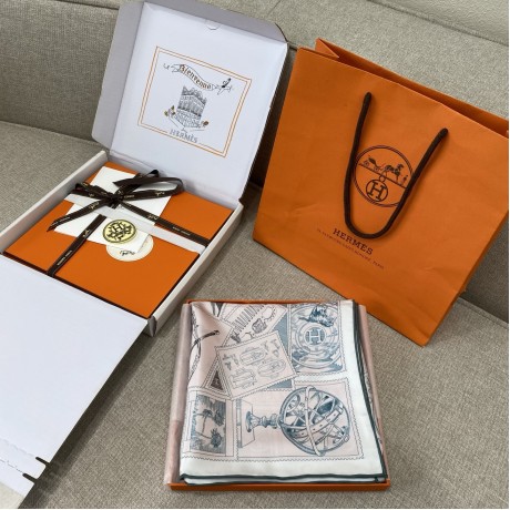 Hermes  エルメス フーボー郵便切手収集家 90 スカーフ 