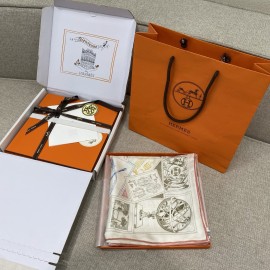 Hermes  エルメス フーボー郵便切手収集家 90 スカーフ 