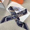 Hermes  エルメス 鞍具フラワーブーケ Twilly スモールスカーフ 
