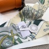 Hermes  エルメス 鞍具フラワーブーケ Twilly スモールスカーフ 