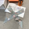 Hermes  エルメス 華やかな手綱フラワーバージョン Twilly スモールスカーフ 