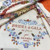 Hermes  エルメス 華やかな手綱フラワーバージョン 90 スカーフ 