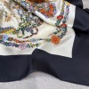 Hermes  エルメス 華やかな手綱フラワーバージョン 90 スカーフ 