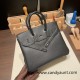 エルメス シャドーバーキン Hermes Shadow Birkin25 スイフト swift ブラック 89 /Black shadow-003 全手縫い