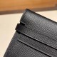 エルメス ケリーウォレット ロング ヴォーエプソン 89/Black (Noir) ブラック シルバー金具  wallet-001 全手縫い