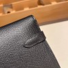 エルメス ケリーウォレット ロング ヴォーエプソン 89/Black (Noir) ブラック ゴールド金具   wallet-002 全手縫い