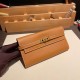 エルメス ケリーウォレット ロング ヴォーエプソン 37/Gold ゴールド ゴールド金具   wallet-006 全手縫い