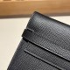 エルメス ケリーウォレット ロング ヴォーエプソン 89/Black (Noir) ブラック ゴールド金具   wallet-010 全手縫い
