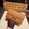 エルメス コンスタンス ロング ヴォーエプソン 37 /Gold ゴールド シルバー金具  wallet-025 全手縫い