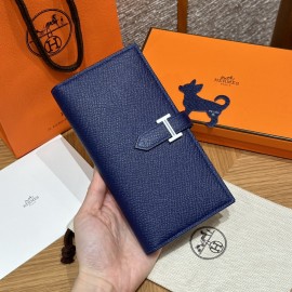 M3/Blue Encre  ブルーアンクル エルメス 財布 ベアン  Beant  ヴォーエプソン  silver シルバー金具  Epsom From France 