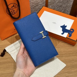 71/Blue France  ブルーフランス エルメス 財布 ベアン  Beant  ヴォーエプソン  gold  ゴールド金具  Epsom From France 