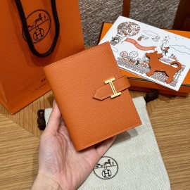 93/Orange   オレンジ エルメス 財布 ベアン  Beant  ヴォーエプソン  gold  ゴールド金具 Epsom From France 