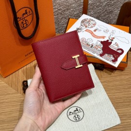 K1/Rouge Grenat  ルージュグレナ  エルメス 財布 ベアン  Beant  ヴォーエプソン  gold  ゴールド金具 Epsom From France 