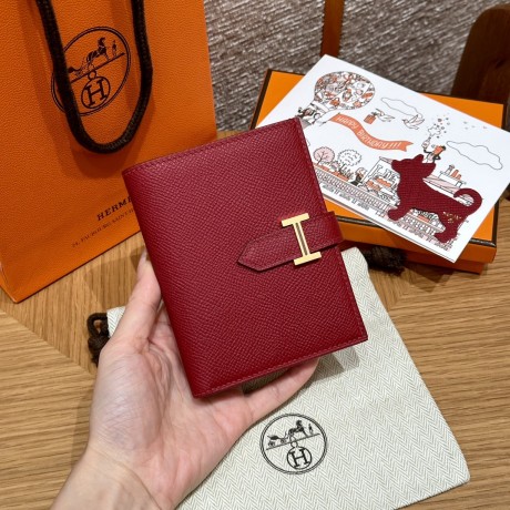 K1/Rouge Grenat  ルージュグレナ  エルメス 財布 ベアン  Beant  ヴォーエプソン  gold  ゴールド金具 Epsom From France 