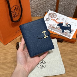 S4/Deep Blue  ディープブルー エルメス 財布 ベアン  Beant  ヴォーエプソン  gold  ゴールド金具 Epsom From France 