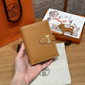 1H/Toffee  トフィ エルメス 財布 ベアン  Beant  ヴォーエプソン  gold  ゴールド金具 Epsom From France 