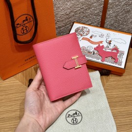 U5/Rose Lipstick  ローズリップスティック エルメス 財布 ベアン  Beant  ヴォーエプソン  gold  ゴールド金具 Epsom From France 