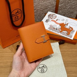 93/Orange オレンジ  エルメス 財布 ベアン  Beant  ヴォーエプソン  gold  ゴールド金具 Epsom From France 