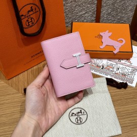 X9//Mauve Sylvestre  モーヴシルベストル エルメス 財布 ベアン  Beant  ヴォーエプソン  gold  ゴールド金具 Epsom From France 