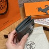 63/Vert Amande  ヴェールアマンド エルメス 財布 ベアン  Beant  ヴォーエプソン  silver シルバー金具  Epsom From France 