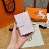 09 Mauve Pale 2023   モーヴ・ペール エルメス 財布 ベアン  Beant  ヴォーエプソン  silver シルバー金具  Epsom From France 